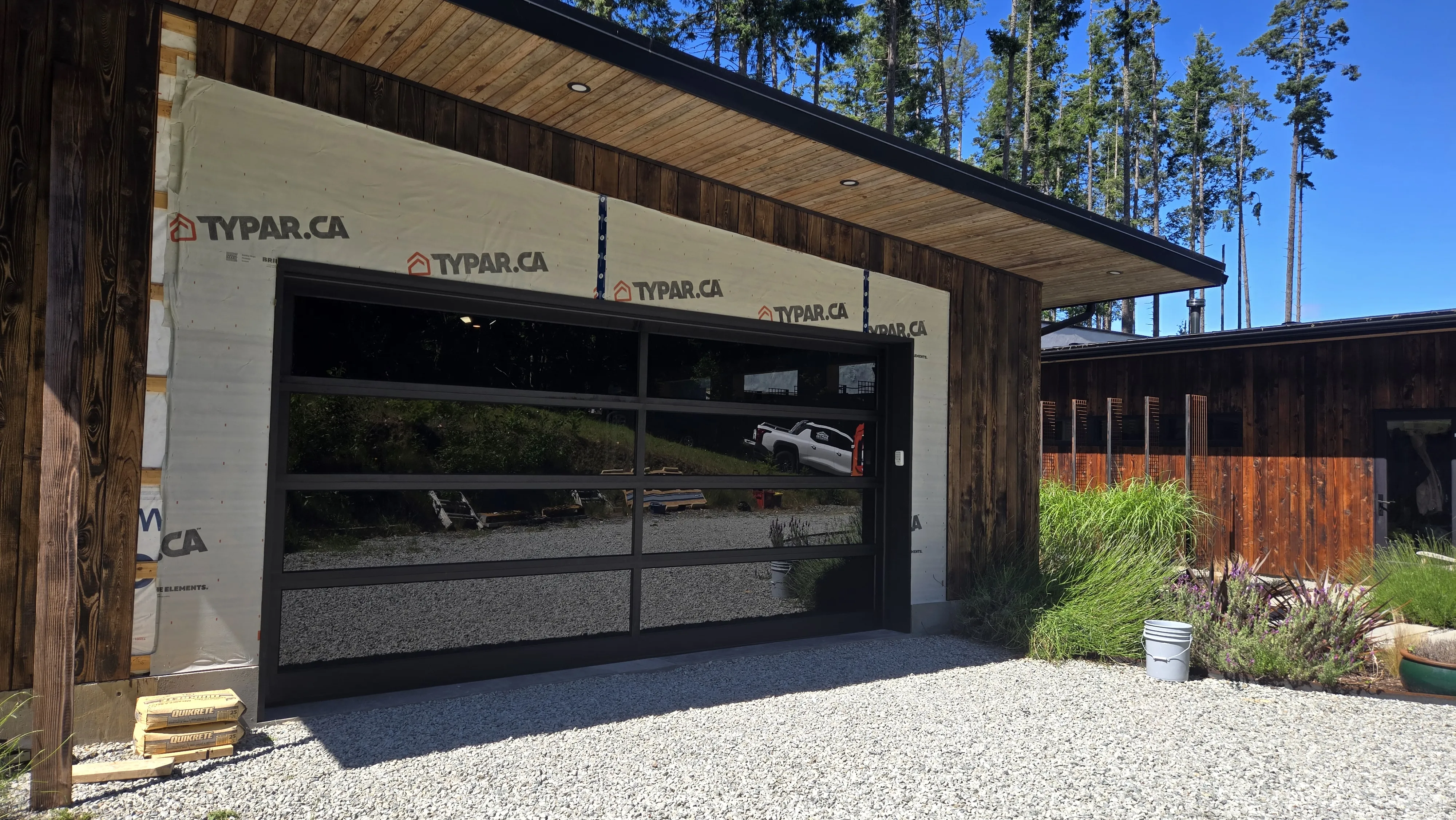 16x8 modern classic garage door installation